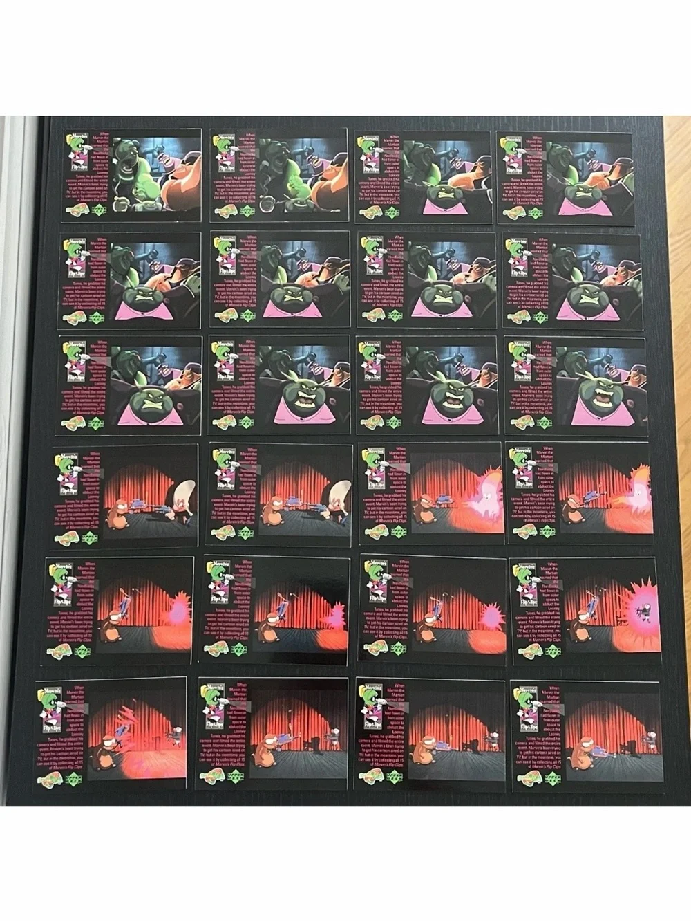 1996 Upper Deck Space Jam Marvins Flip Clips 24 Cards